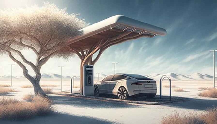 Charge on the go with a solar charging station for your electric vehicle