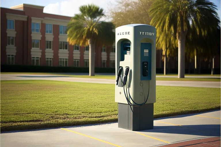 Why are electric vehicle chargers needed on campus?