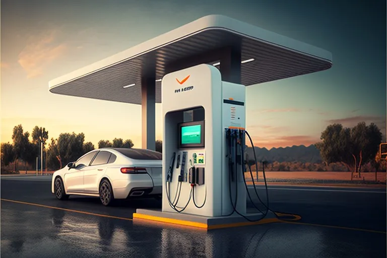 Electric vehicle charging stations at gas stations and convenience stores